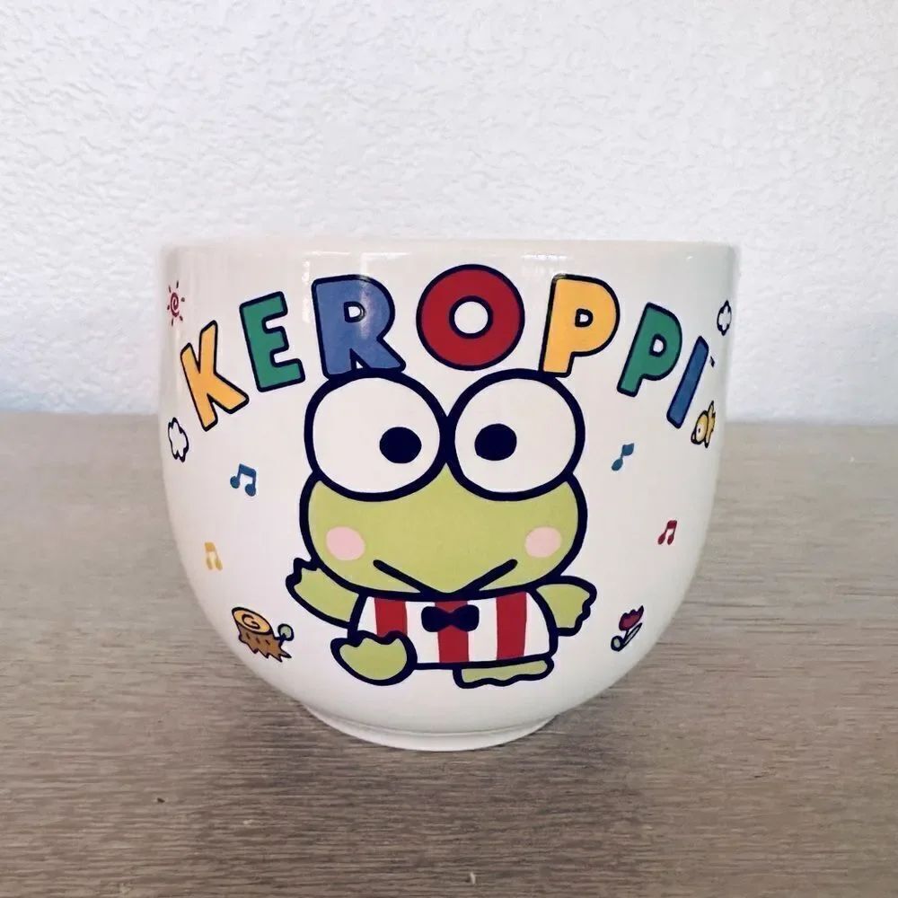 Sanrio Keroppi Ramen Noodle Ceramic Dinner Bowl Cup